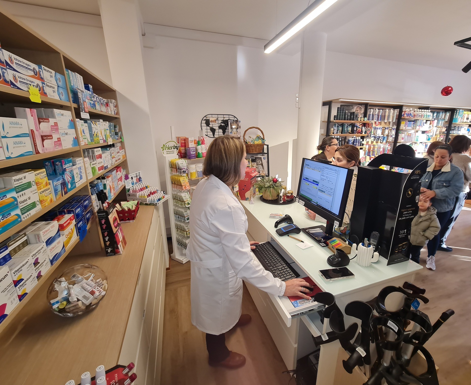 Ambiente de bem-estar e produtos naturais